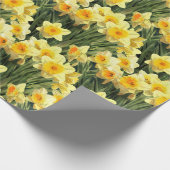 Gele lentesaffodils cadeaupapier (Hoek)