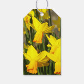 Gele lentesaffodils Floral Cadeaulabel (Voorkant)