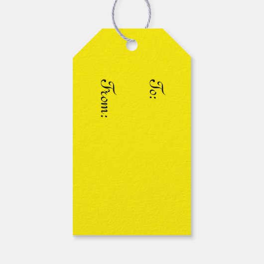 Gele lentesaffodils Floral Cadeaulabel (Achterkant)