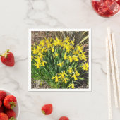Gele lentesaffodils Papier Napkin Servet (Insitu)