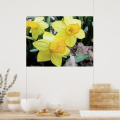 Gele lentesaffodils poster (Keuken)
