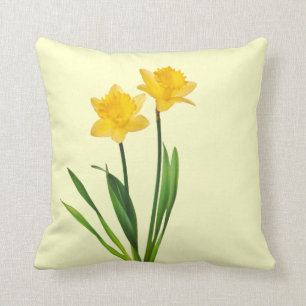 Gele lentesaffodils - Sjabloon van Daffodil Kussen