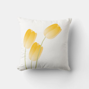 Gele Lentetulpen Bloemen Kussen