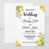  gele lenteverbindingen kaart (Voorkant / Achterkant)