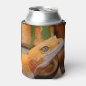 Gele leopard Gecko Blikjeskoeler (Blikje Voorkant)