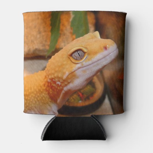 Gele leopard Gecko Blikjeskoeler (Voorkant)