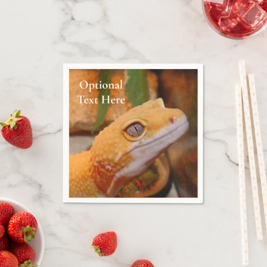 Gele leopard Gecko Servet (Insitu)