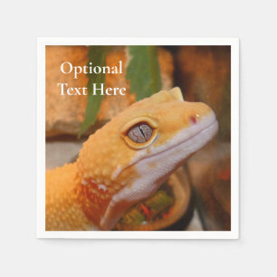 Gele leopard Gecko Servet