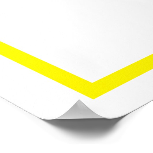 Gele letter D Poster (Hoek)