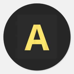 Gele letter Een rode Halloween Party Kostuum T-shi Ronde Sticker