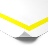 Gele letter M Poster (Hoek)