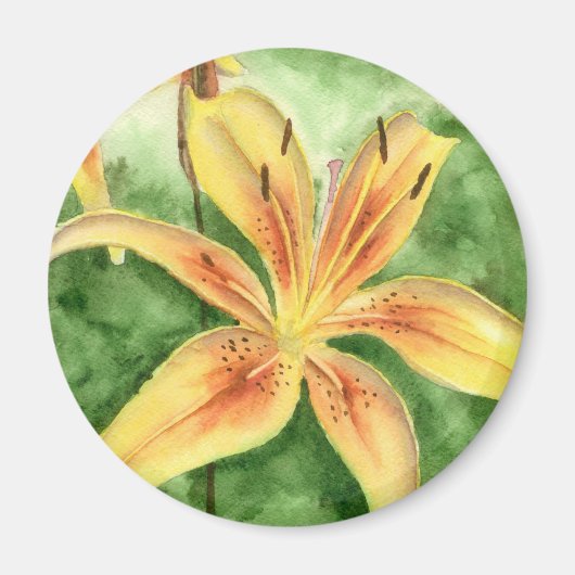 Gele leugens in de tuin magneet (Voorkant)