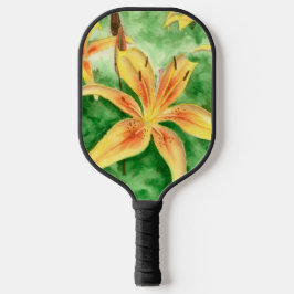 Gele leugens in de tuin pickleball paddle