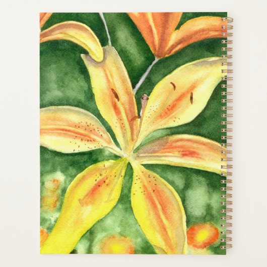 Gele leugens in de tuin planner (Achterkant)