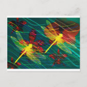 Gele libellen Kleuren Briefkaart (Voorkant)