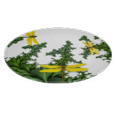 Gele libellen rond snijplank (Hoek)