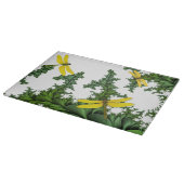 Gele libellen snijplank (Hoek)