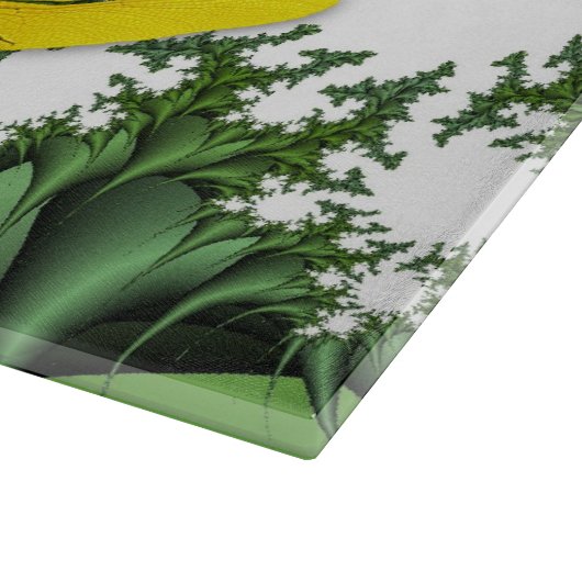 Gele libellen snijplank (Hoek)