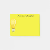 Gele lichte notitieblokken post-it® notes (Voorkant)