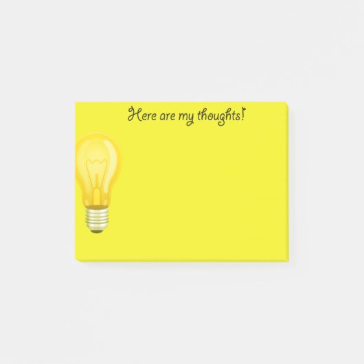 Gele lichte notitieblokken post-it® notes (Voorkant)