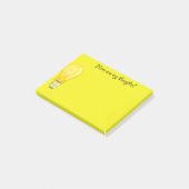 Gele lichte notitieblokken post-it® notes (Schuin)
