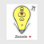 Gele lichtlamp van bovenstel v1 sticker (Vel)