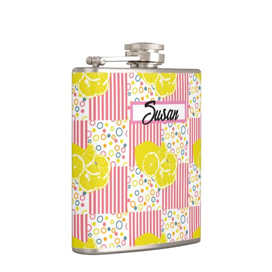 Gele lichtroze stripper Summer Heupfles (Rechts)