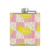 Gele lichtroze stripper Summer Heupfles (Achterkant)