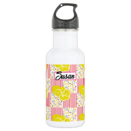 Gele lichtroze stripper Summer Waterfles