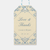  Gele Liefde en Bedankt Trouwgunst Labels Cadeaulabel (Voorkant)