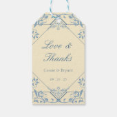  Gele Liefde en Bedankt Trouwgunst Labels Cadeaulabel (Achterkant)