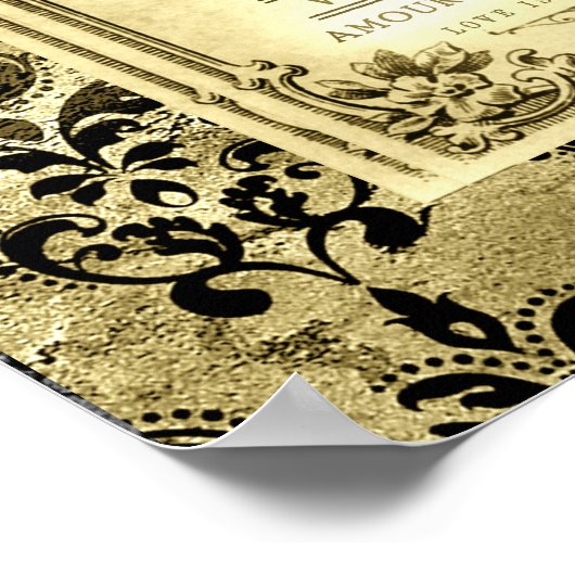  gele liefde is de kure medicijnfles poster (Hoek)