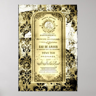 gele liefde is de kure medicijnfles poster