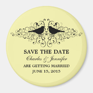 Gele liefdeszwembroeken sparen de Datum Magnet