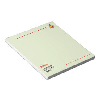 Gele Lieveheersbeestje Aangepaste Naam en Adres Notitieblok