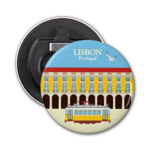 Gele lifttram button flesopener