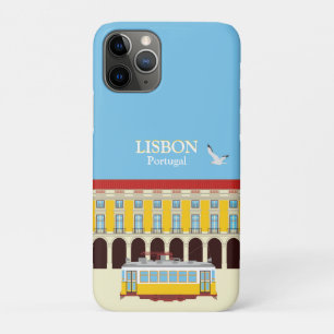 Gele lifttram Case-Mate iPhone case