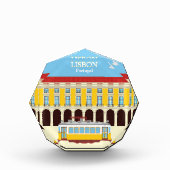 Gele  lifttram fotoblokken (Voorkant)