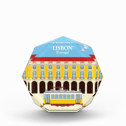 Gele  lifttram fotoblokken (Voorkant)