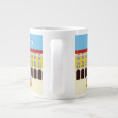 Gele lifttram grote koffiekop (Achterkant)