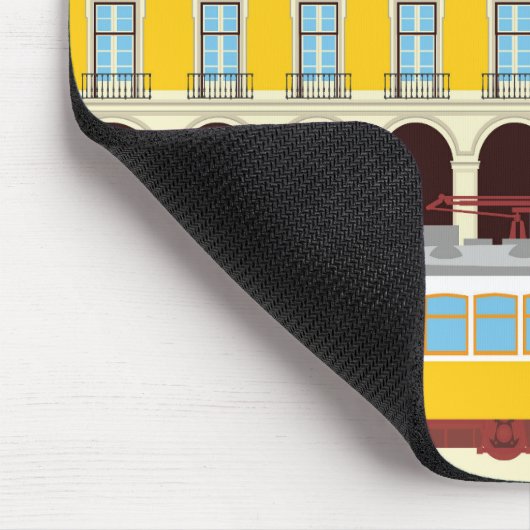 Gele lifttram muismat (Hoek)