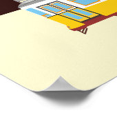 Gele lifttram poster (Hoek)