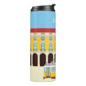 Gele lifttram thermosbeker (Gedraaid links)