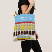 Gele  lifttram tote bag (Dichtbij)