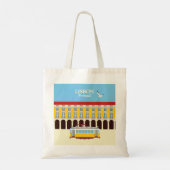 Gele  lifttram tote bag (Achterkant)