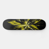 Gele lightning Bolt Skateboard (Horizontaal)