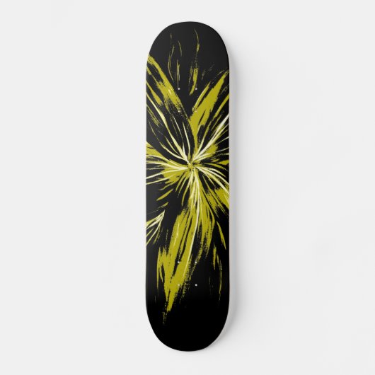 Gele lightning Bolt Skateboard (Voorkant)
