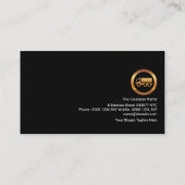 Gele lightning Flash Classy Truck Driver Visitekaartje (Achterkant)