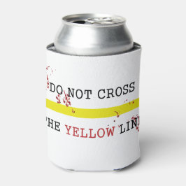 Gele Lijn Niet Overschrijden Blikje Koeler