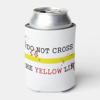 Gele Lijn Niet Overschrijden Blikje Koeler